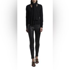 Alexander McQueen cashmere sweater with attached tonal scarf! NWOT!